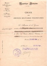 Diplôme Croix des Services