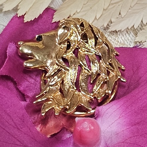 Clip vintage foulard doré - vintage,