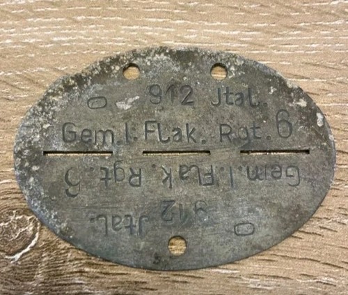 Plaque identité allemand ww2
