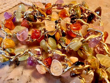 Collier pierres semi