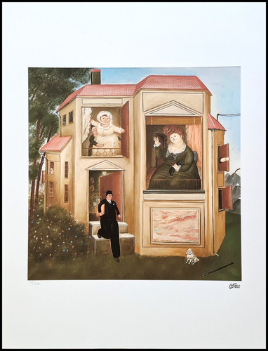 Fernando botero man going - botero, to