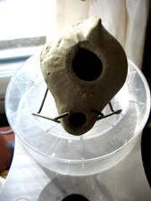 LAMPE A HUILE ANTIQUE  ROMAINE