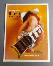 ANTIQUE ADVERTISEMENT PUB ADVERT CLIPPING 190817 / 3 CHOCOLATES IN 1 TRI JACQUES 