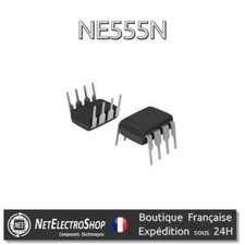 10x Circuit intégré NE555 NE555N, Timer. DIY, Arduino, Pi.