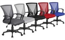 Chaise Bureau Fauteuil de Bureau Ergonomique Tissu Design Inclinable Réglable