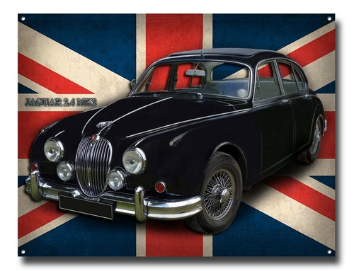 Jaguar mk2 art métal - jaguar,
