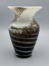 Grand vase verre soufflé Murano Venise Italie F. Silviy italian XXè siècle