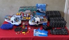 Playmobil RC Train 4020 w/Track/Remote/Battery Charger & 4382 Platform UNTESTED
