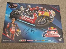 SIGNED JAKE GAGNE RED BULL HONDA WORLD SUPERBIKES MOTO GP MOTORCYCLE A3 17X12"
