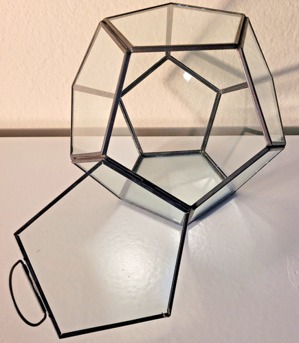 Geometric glass terrarium - glass,