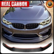Fits 2015-2019 BMW F80 M3 F82 F83 M4 Front Bumper Lip Spoiler REAL Carbon Fiber