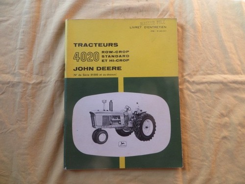 Tracteur john deere 4020 - john,
