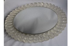 Vintage Lucite Design Round Mirror (56870)