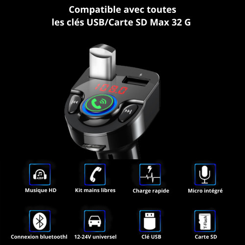 Transmetteur bluetooth kit - transmetteur,