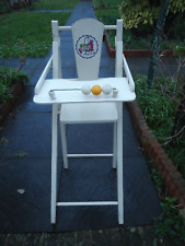 Chaise haute de poupée en bois hauteur 75 cm