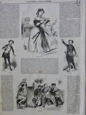 1851 MUSIQUE VIOLONCELLE CONTREBASSE ORCHESTRE  1 JOURNAL ANCIEN