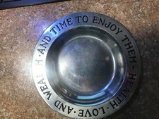 Pewter/Steel  Tray /Plate