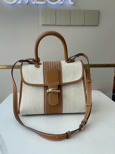 Delvaux medium beige canvas - delvaux,