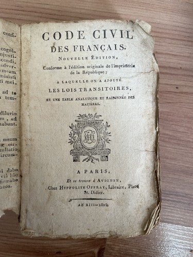Code napoléon civil - civil, des