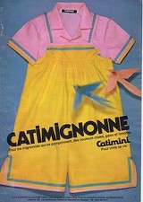 Advertising 016 1980 Catimini Catimignonne Kids Clothing