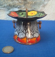 V65 Rare Bougeoir Emaillé