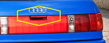 tailgate handle cover RS2 Audi red reflective strip original