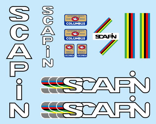 Scapin decals stickers vélo - scapin,