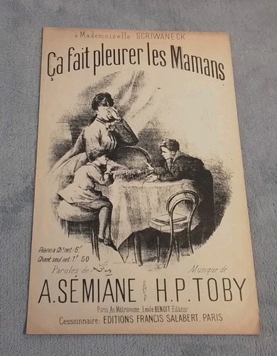 Ancienne partition musicale - ancienne,