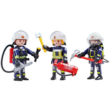 Playmobil Plus 6586 3 Pompiers Equipe B Figurines Jouets et Jeux de Construction