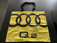 AUDI Q2 Sac Tote Bag Shopping Noir Black Jaune Yellow / Neuf NEW