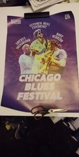 AFFICHE 42X59 DE CONCERT  DES CHICAGO BLUES FESTIVAL 54 ème édition 2024