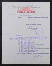 Invoice 1947 PONT DE L ARCHE PAUL NION SHOES illustrated 94