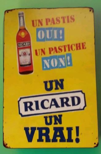 Plaque décorative ricard - décorative, en