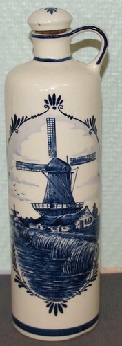 Bouteille faïence delft - faïence,