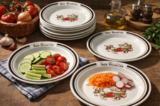 Lot 6 grandes assiettes