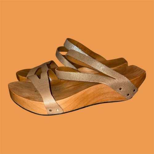 Cydwoq gold leather parthenon - gold,