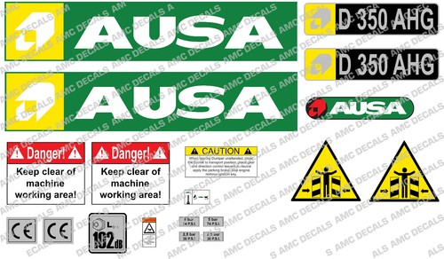 Autocollants ausa d350 ahg - d350,