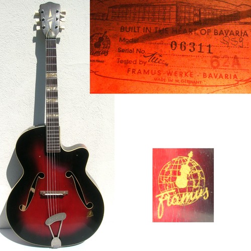 Guitare jazz archtop framus - jazz,