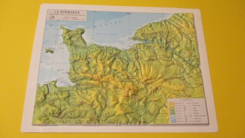 Normandie carte relief
