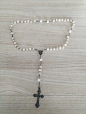 Chapelet en argent massif et