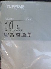 IKEA TUPPLUR Curtain Drape Light GRAY 2006/2007 57" X 118" 145 X 300 cm NEW 