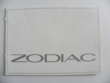 Brochure anglaise FORD ZODIAC