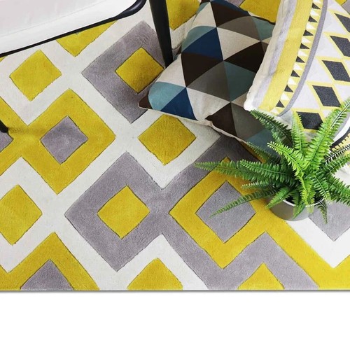 Tapis moderne laine à - en,