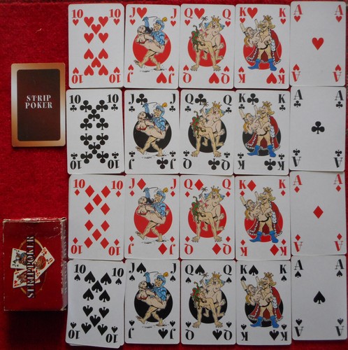 Jeu cartes strip poker - 52,
