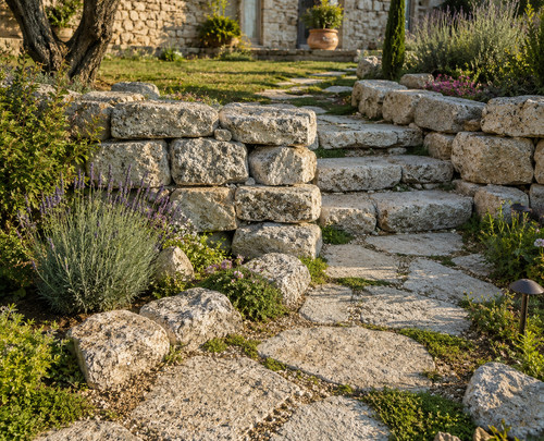 Pave pierre naturelle beige - pave,