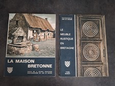 LA MAISON BRETONNE + LE MEUBLE RUSTIQUE EN BRETAGNE Jos Le Doaré 1970 Rossot