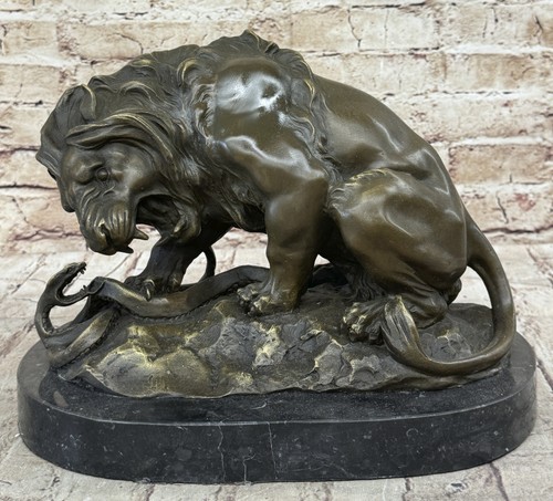 Vintage fonte bronze lion - vintage,