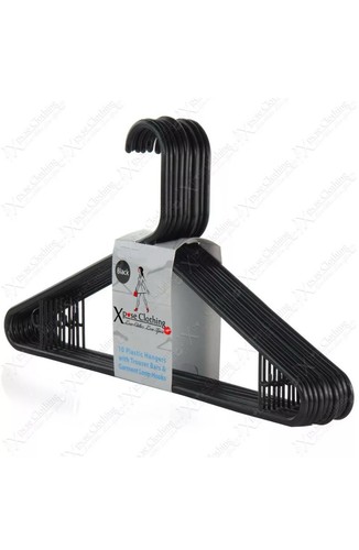 42cm manteau plastique noir - plastique,