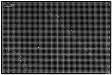 Tapis de Découpe A1 Noir Tapis de Coupe Auto-cicatrisant 60x90 CM Planche de ...