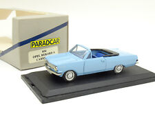 Paradcar 1/43 - Opel Rekord A Cabriolet Blue